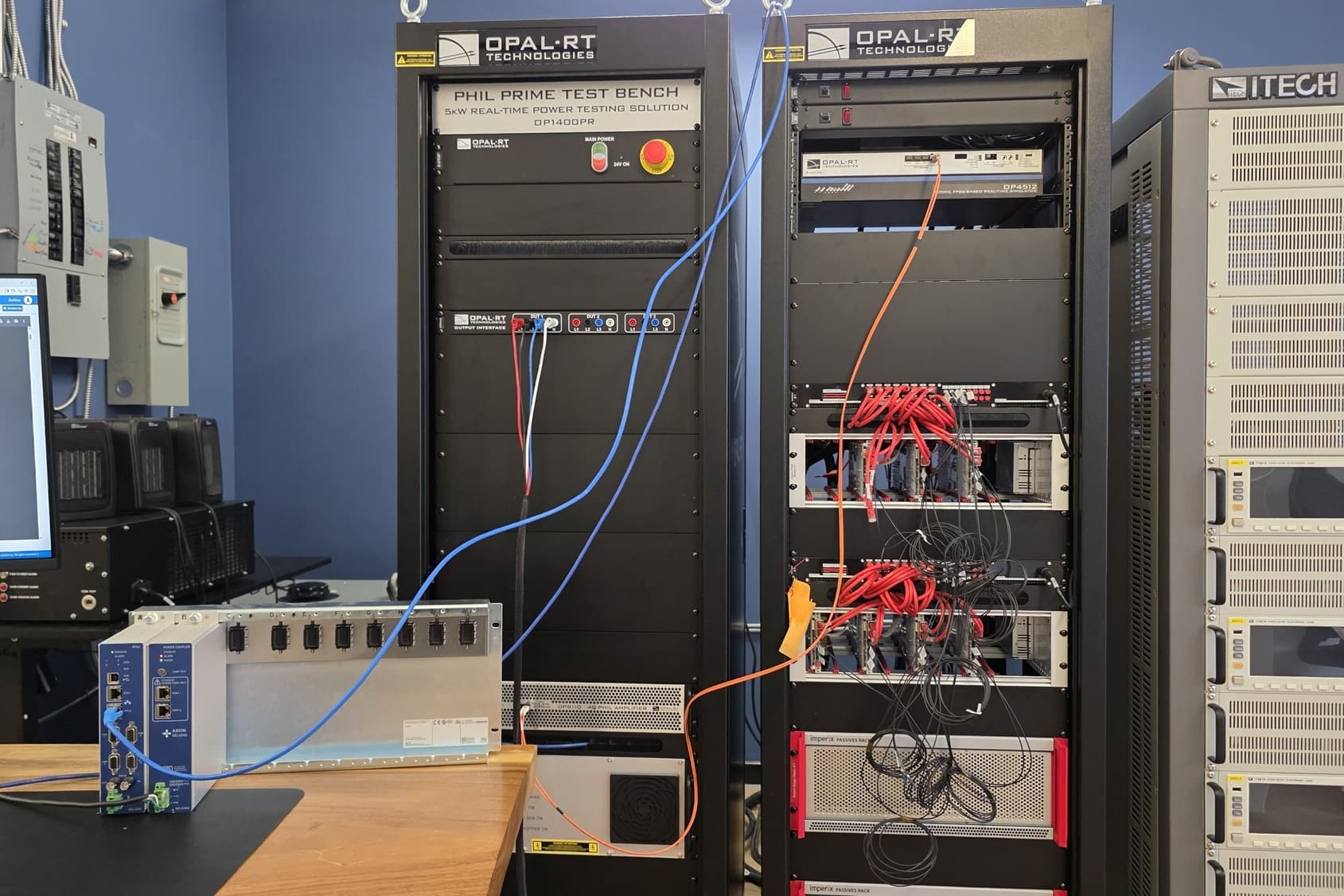 R&D Hardware Simulation and Smart-Grid Control System Cabinet