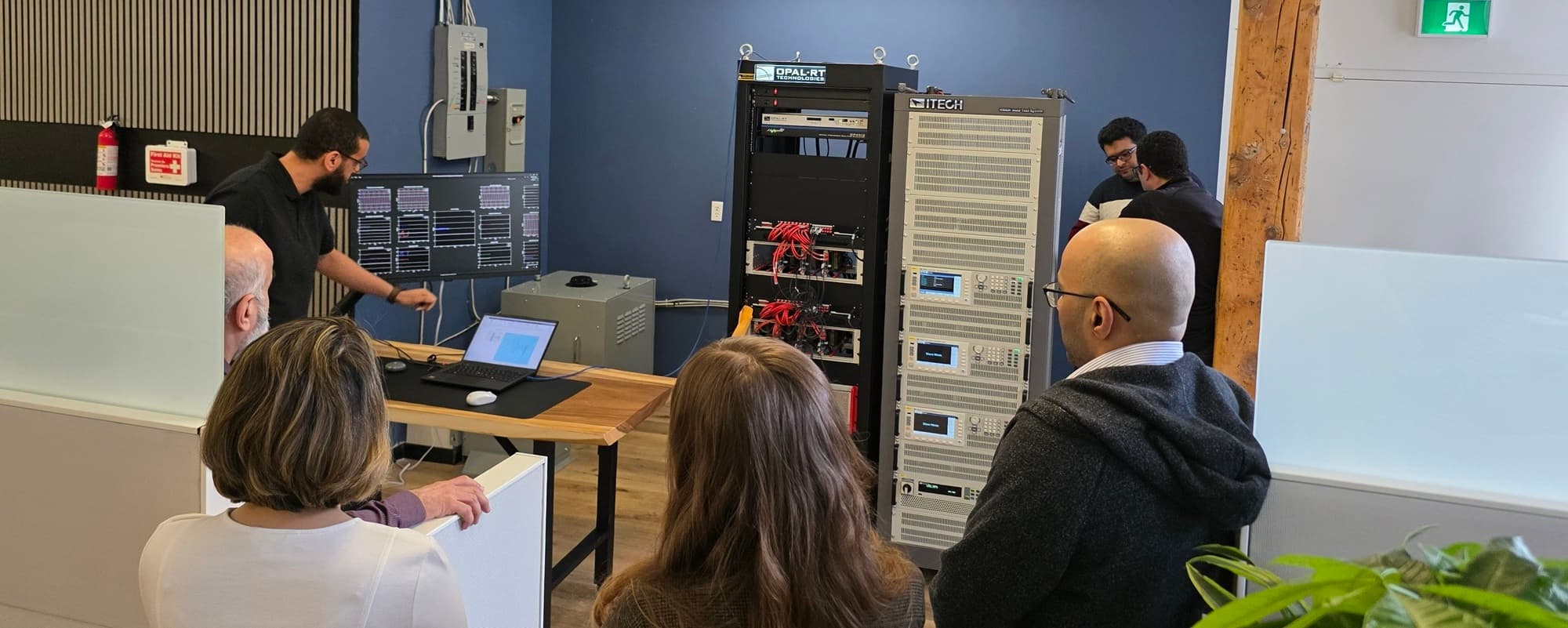 Stakeholders observing live HMI telemetry