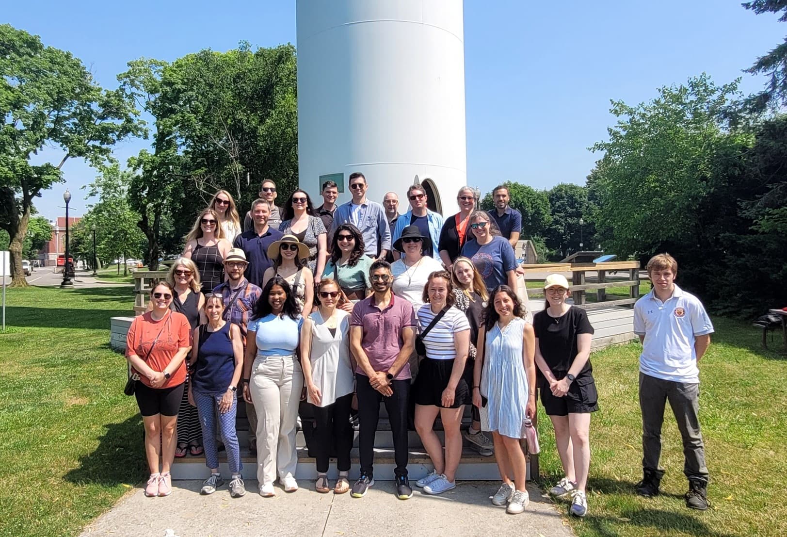 CanREA group delegation at Exhibition Place Toronto Wind Turbine